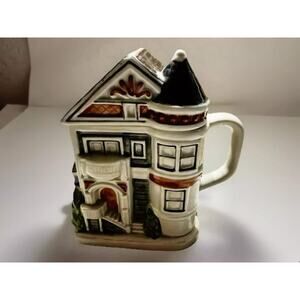 Vintage Otagiri Cottage Teapot - Ceramic, Hand-Painted, 1983